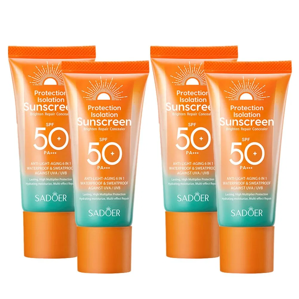 Увлажняющий солнцезащитный лосьон SPF 50+ (4 шт.) Jawseu, 4 Pieces.