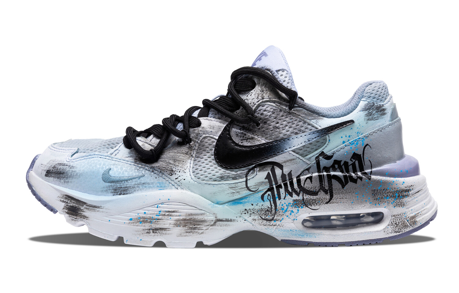 

Кроссовки Air Max Fusion женские с низким верхом, синие/серые Nike