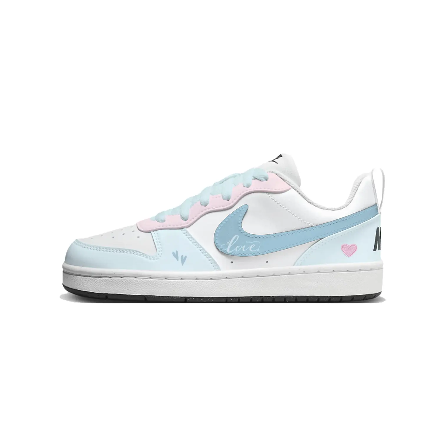 

Nike Court Borough Blue Star Low top Детские скейтборд кроссовки White