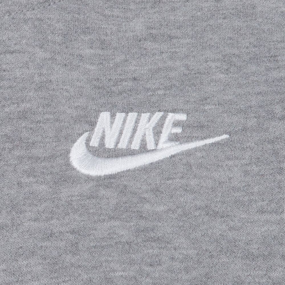 Флисовый пуловер с капюшоном Nike Sportswear Club для детей 4–7 лет, серый — фото 3