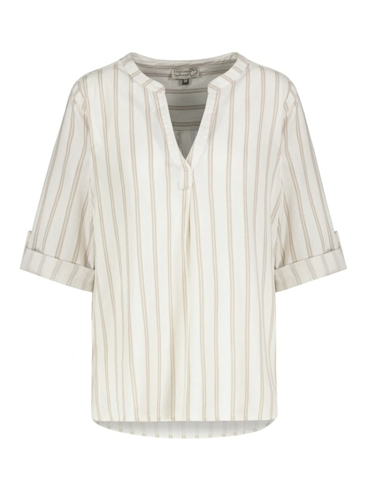 

Блузка с короткими рукавами для женщин бежевого цвета Authentic Style