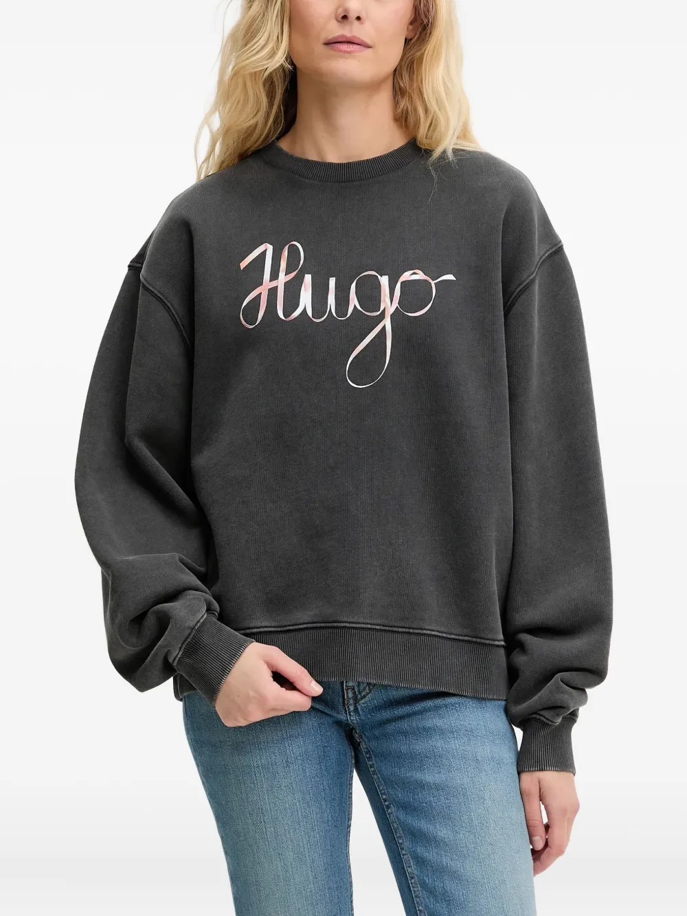 

Толстовка с логотипом HUGO, черный