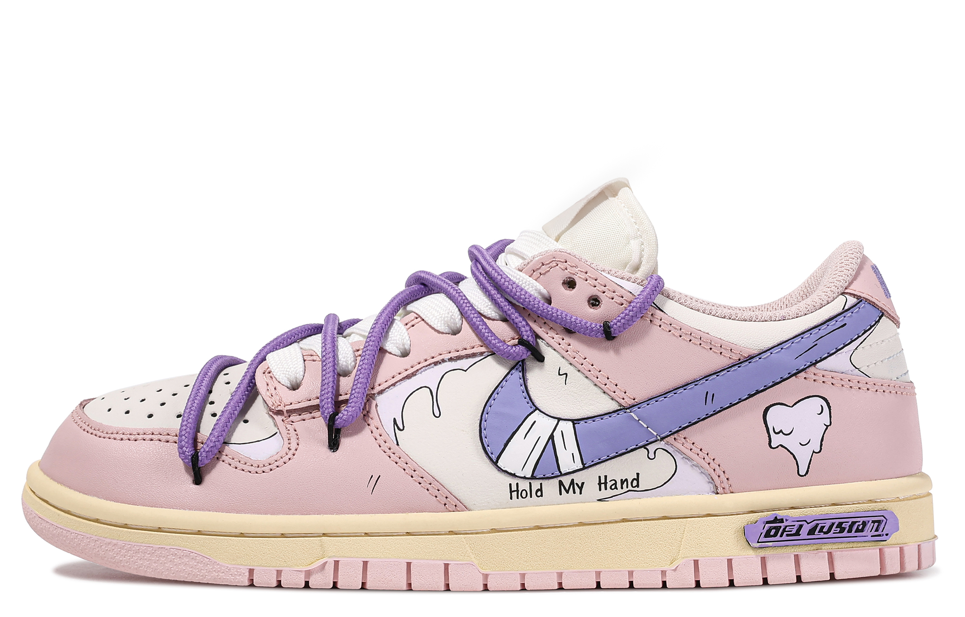 

Кроссовки Nike Dunk Skateboard Shoes Women's Low-Top Pink/White