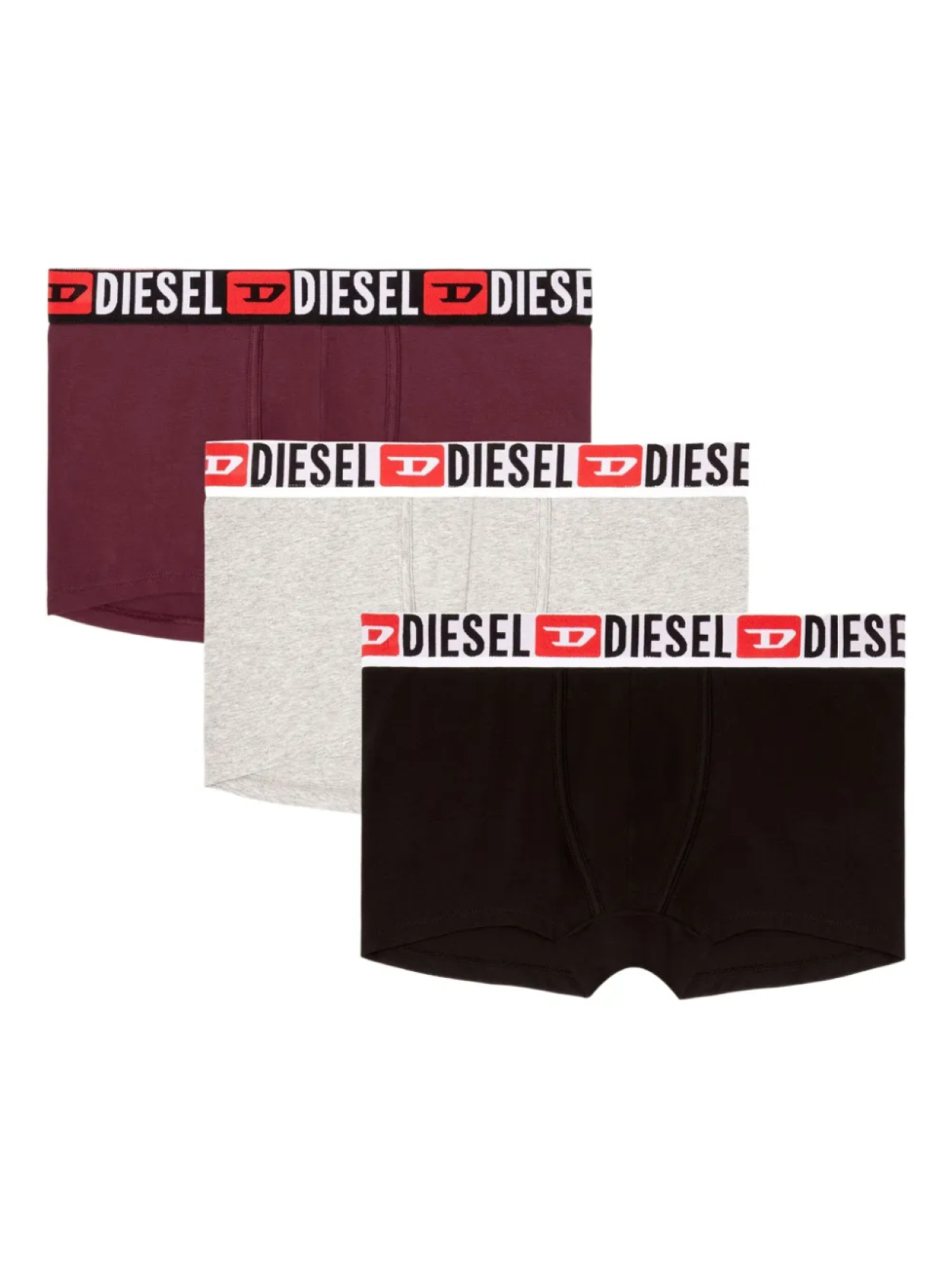 

Diesel комплект Damien из трех боксеров, красный