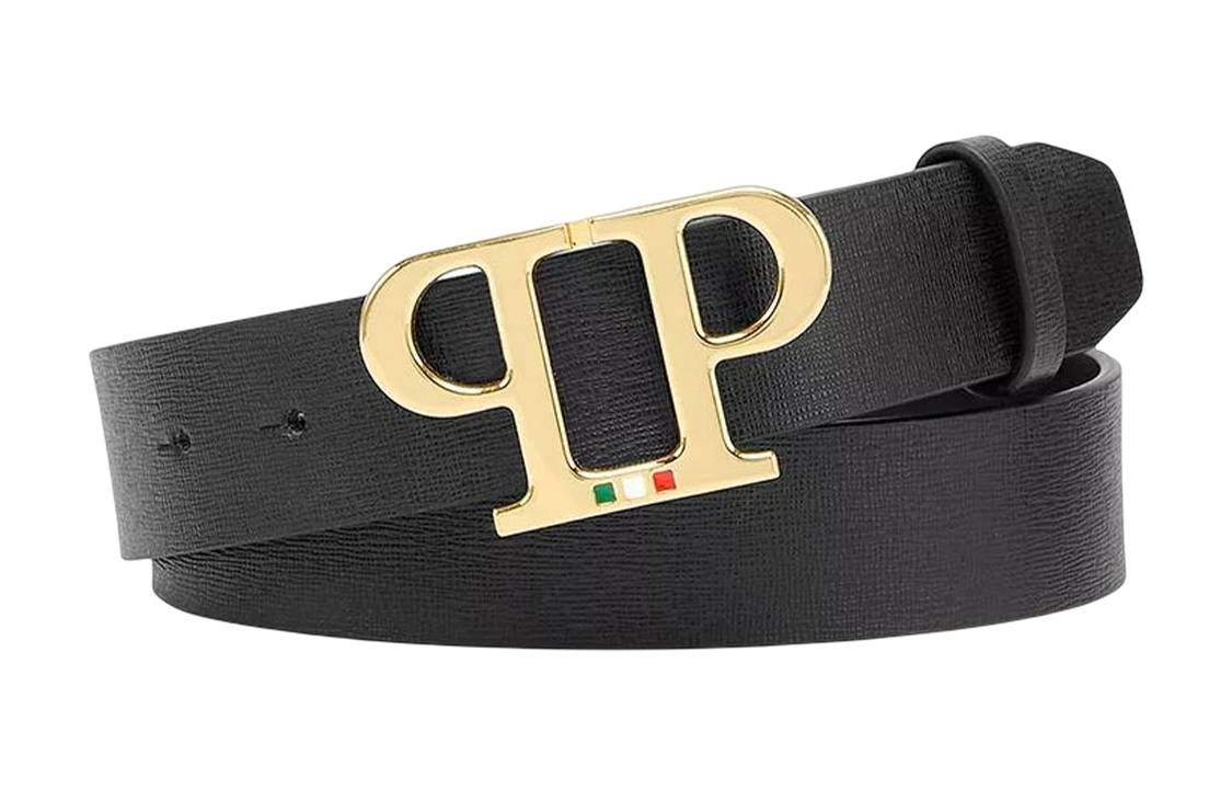 

PHILIPP PLEIN Мужской ремень с гладкой пряжкой, Black