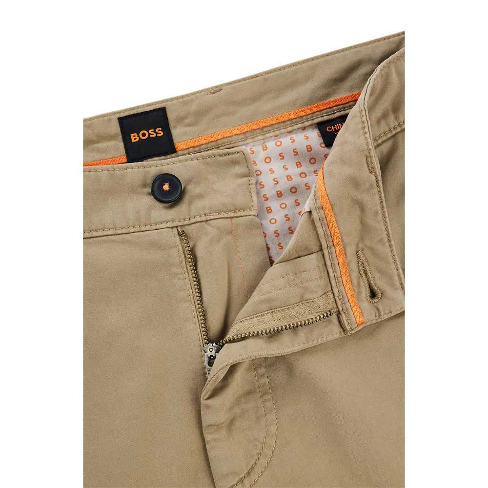 Брюки чинос BOSS 10242156 Tapered Fit, бежевый — фото 2
