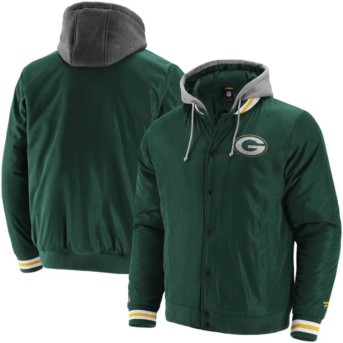 

Куртка для колледжа Fanatics "GREEN BAY PACKERS SATEEN JACKET V2", цвет Pineneedle