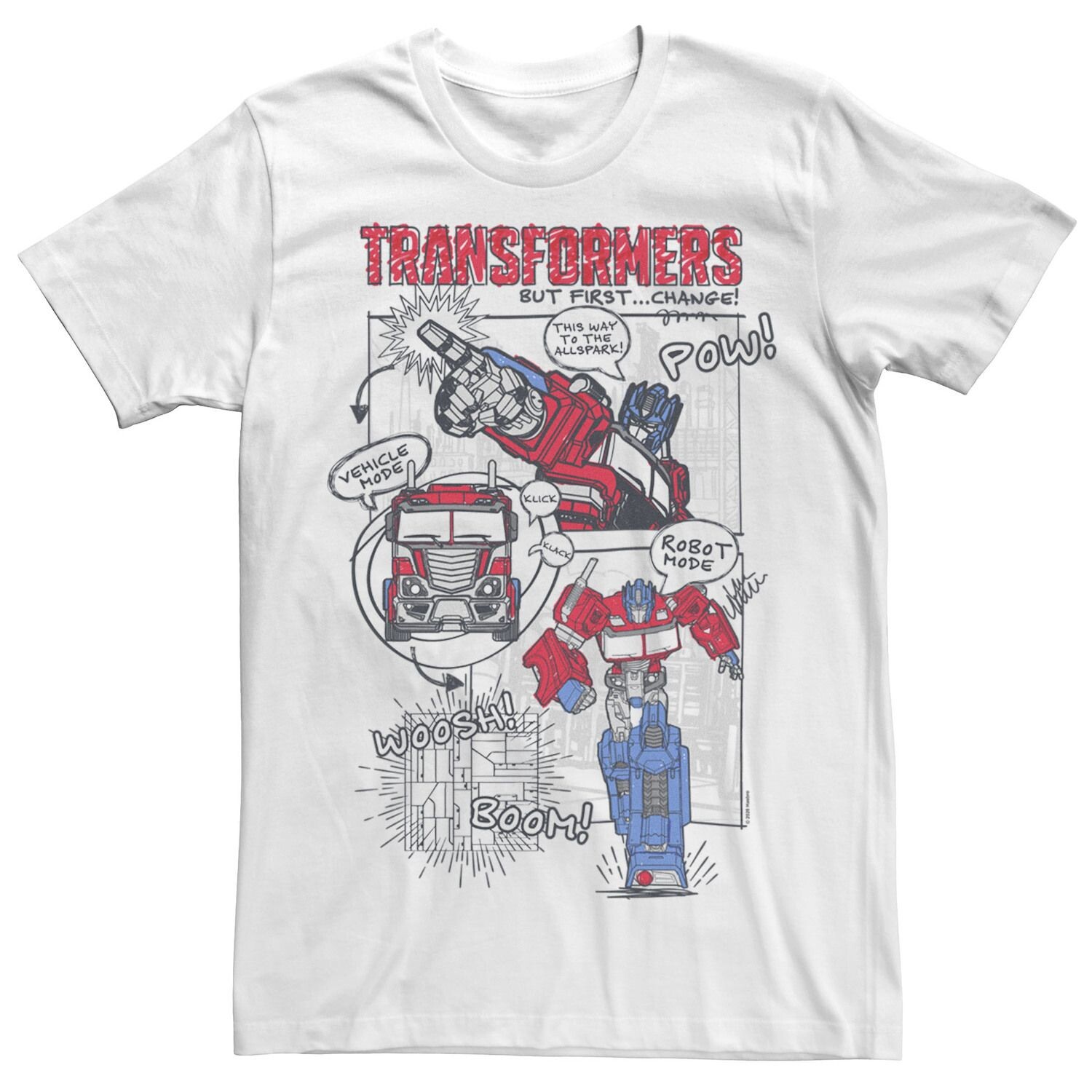 

Мужская футболка Transformers Optimus Prime Transformation с комиксами Licensed Character, Серый, Мужская футболка Transformers Optimus Prime Transformation с комиксами Licensed Character