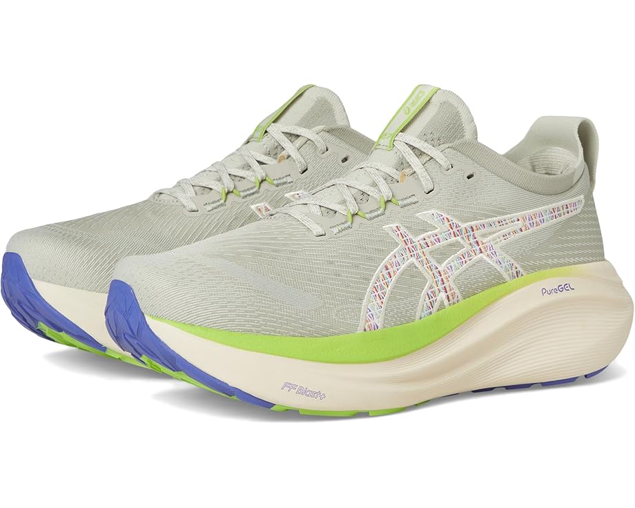 

Кроссовки ASICS GEL-Nimbus 27 Trail, цвет Nature Bathing/Lime Green