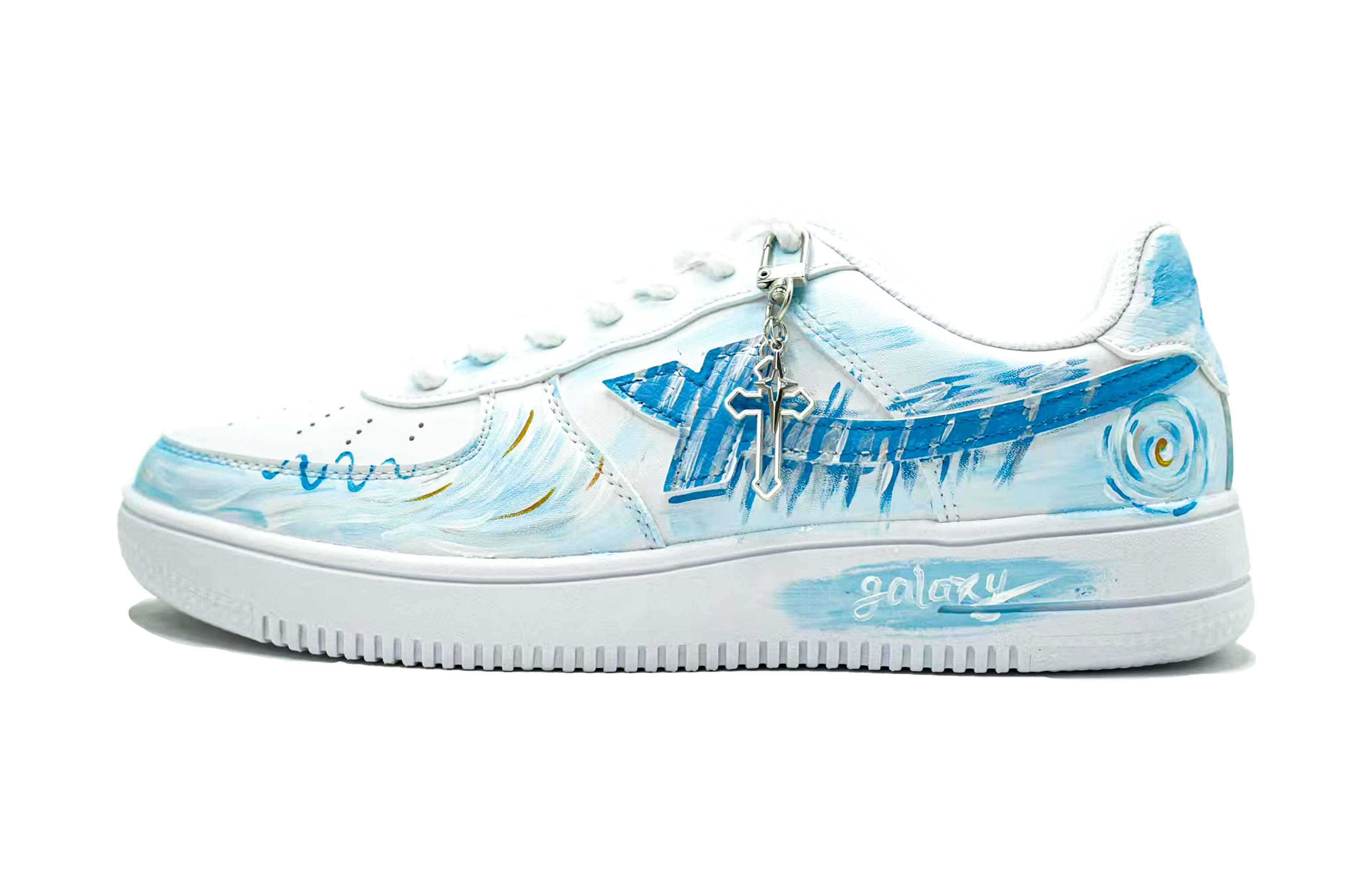 

XTEP Кроссовки Air Force One Slip, устойчивые к истиранию, низкие, для скейтбординга, мужские, белые, синие