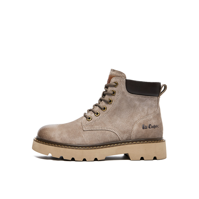 

Lee Cooper Короткие мартинсы мужские серые на каблуке 4,5 см, цвет Gray