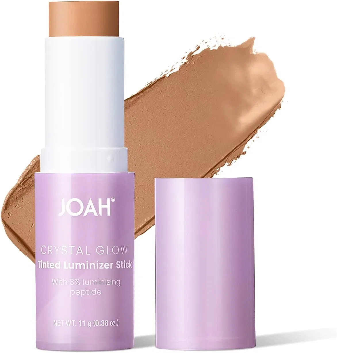 Стик-хайлайтер JOAH Crystal Glow Tint Luminizer, 1 шт, средние теплые оттенки