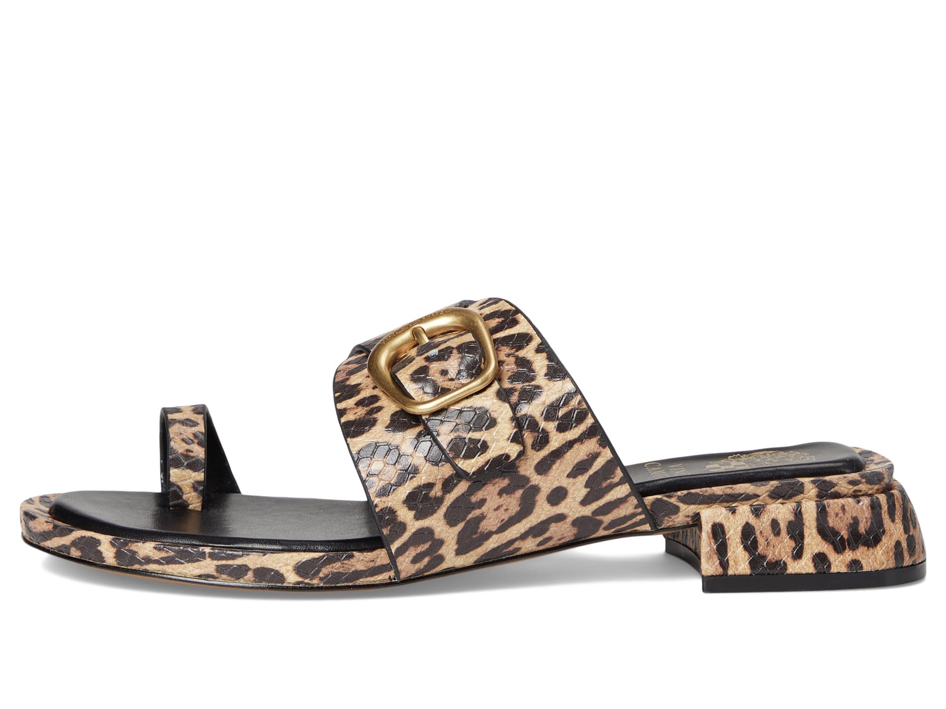 Туфли Vince Camuto Ranista Buckle Band Sandals, Black/Natural — фото 4