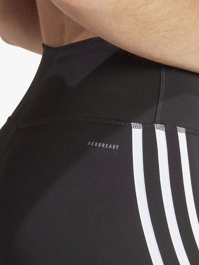 Леггинсы train essentials в 3 полосы с высокой талией 7/8 дюйма adidas, черный — фото 4