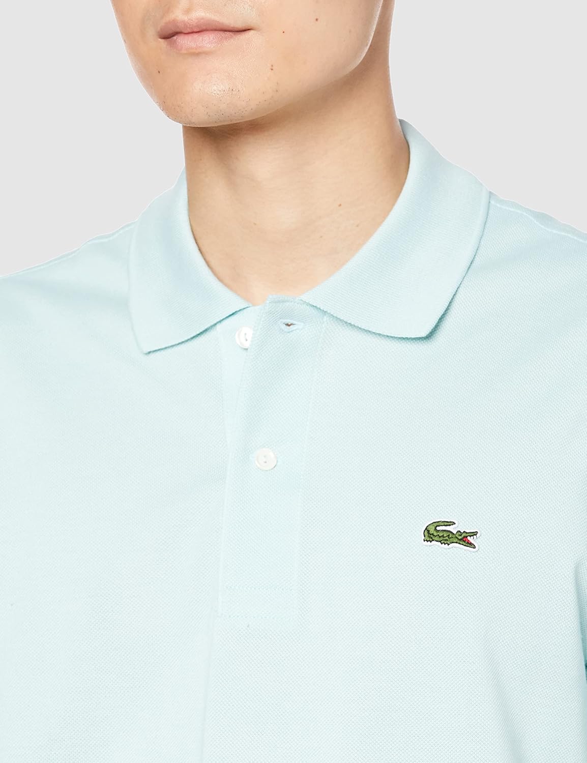 Классическая рубашка-поло Lacoste L.12.12 с коротким рукавом, синий/бирюзовый — фото 2