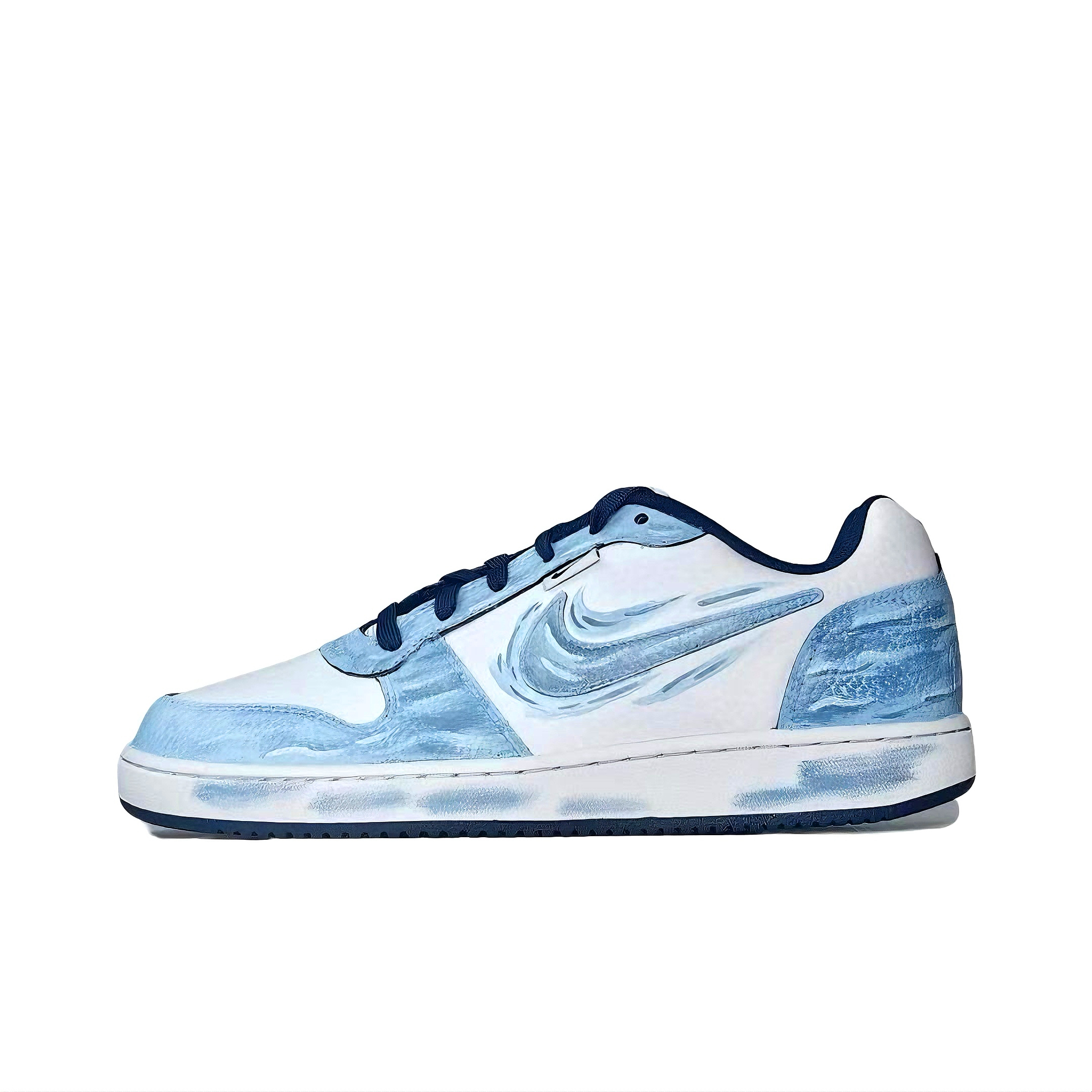 

Nike Низкие износостойкие кроссовки для скейтбординга EBERNON Blue Sky, мужские, светло-голубые