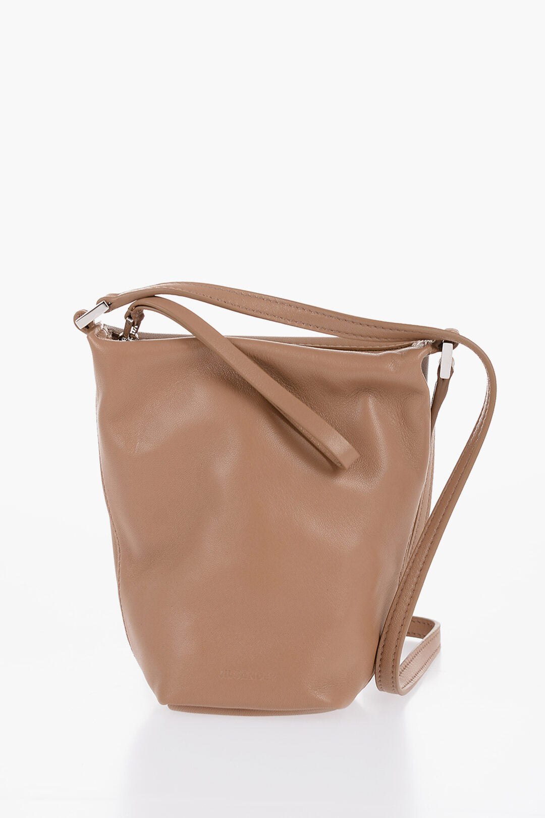 

Сумка-трансформер Jil Sander Leather Take Away Mini сумка через плечо с застежкой-молнией, коричневый