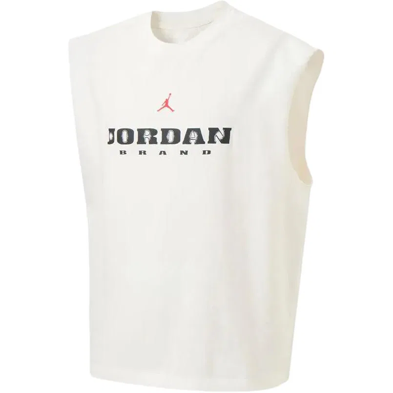 Майка BRAND мужская белая с круглым вырезом Jordan, White