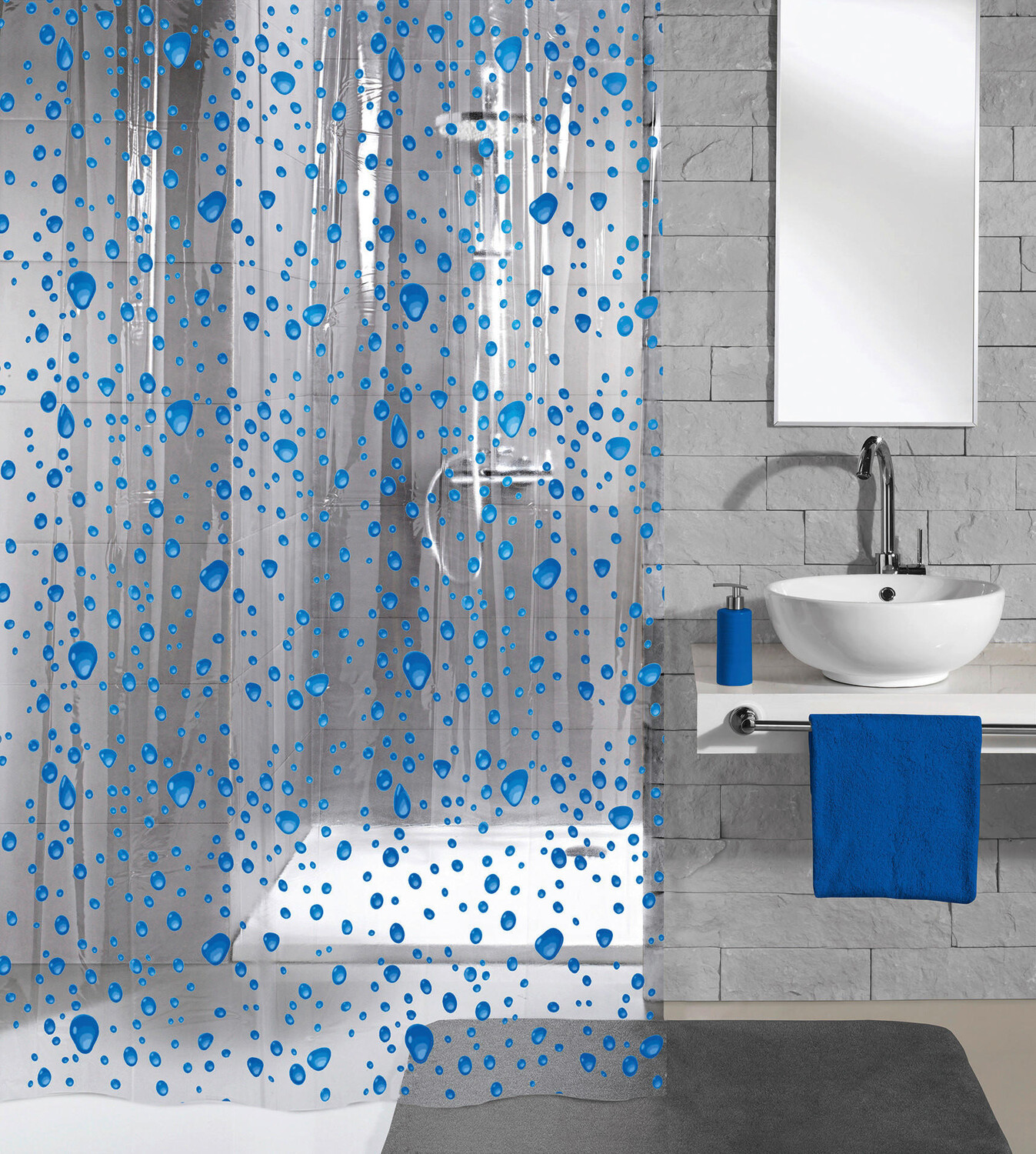 

Душевая занавеска bubble Kleine Wolke, синий
