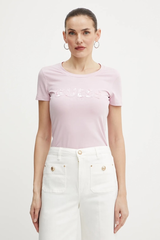 

Футболка Guess, фиолетовый