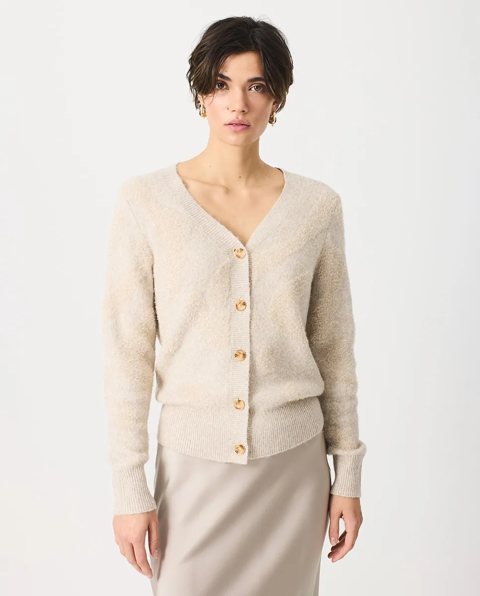 

Жаккардовая женская куртка с люрексом Escorpion, бежевый