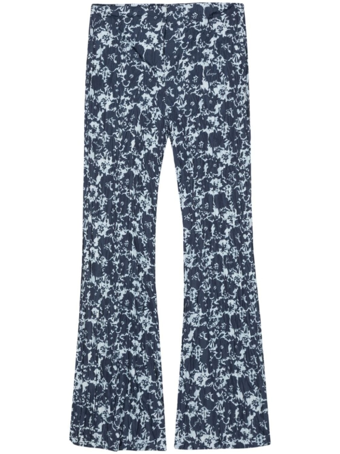 

Kenzo расклешенные брюки Flower Camo, синий