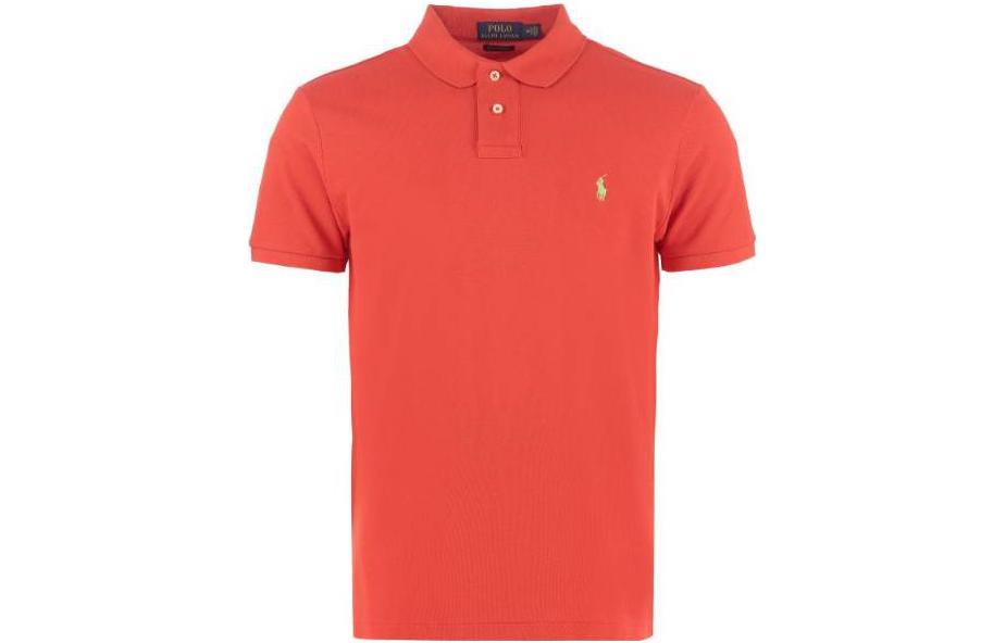 

Поло с вышитым логотипом Polo Ralph Lauren, красный
