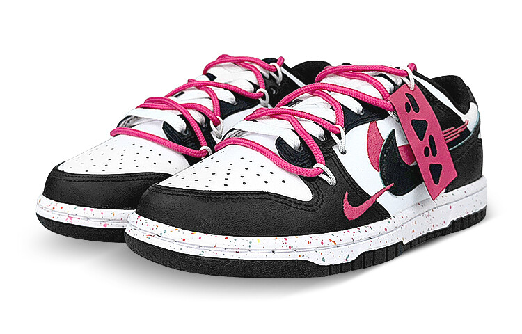 

Кроссовки Nike Dunk Skateboard Shoes Women's Low-Top Black White Pink