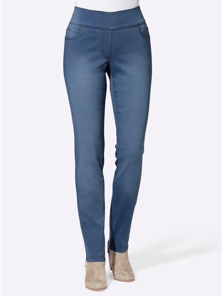 

Джинсы с пятью карманами, выбеленные в синем цвете WITT WEIDEN