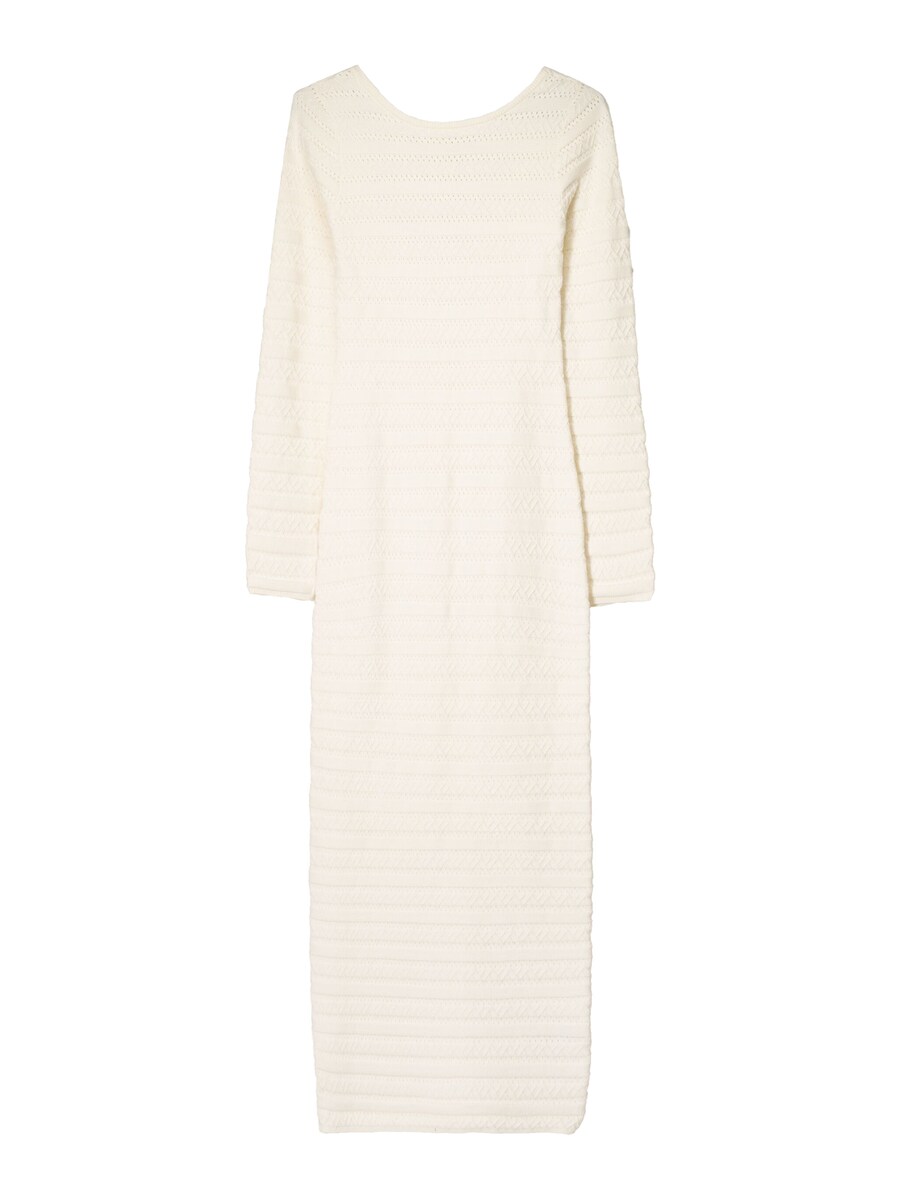 

Вязаное платье Bershka, Ecru
