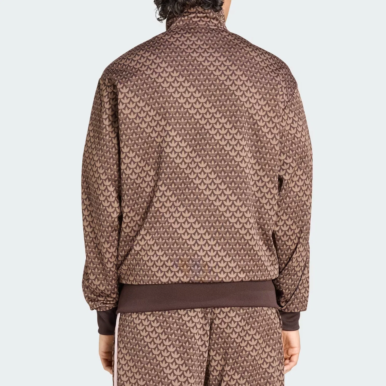 Куртка свободного кроя с монограммой Adidas Originals Aurora Coffee/Earth Tone/Sand Pink — фото 4