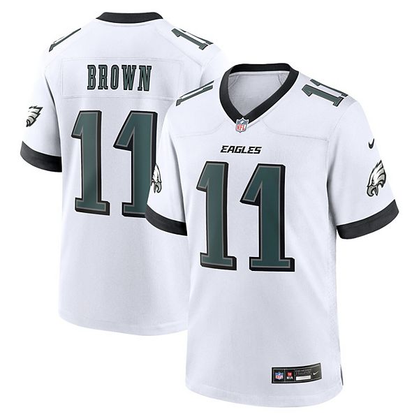 

Мужская футболка Philadelphia Eagles белая игровая aj brown Nike