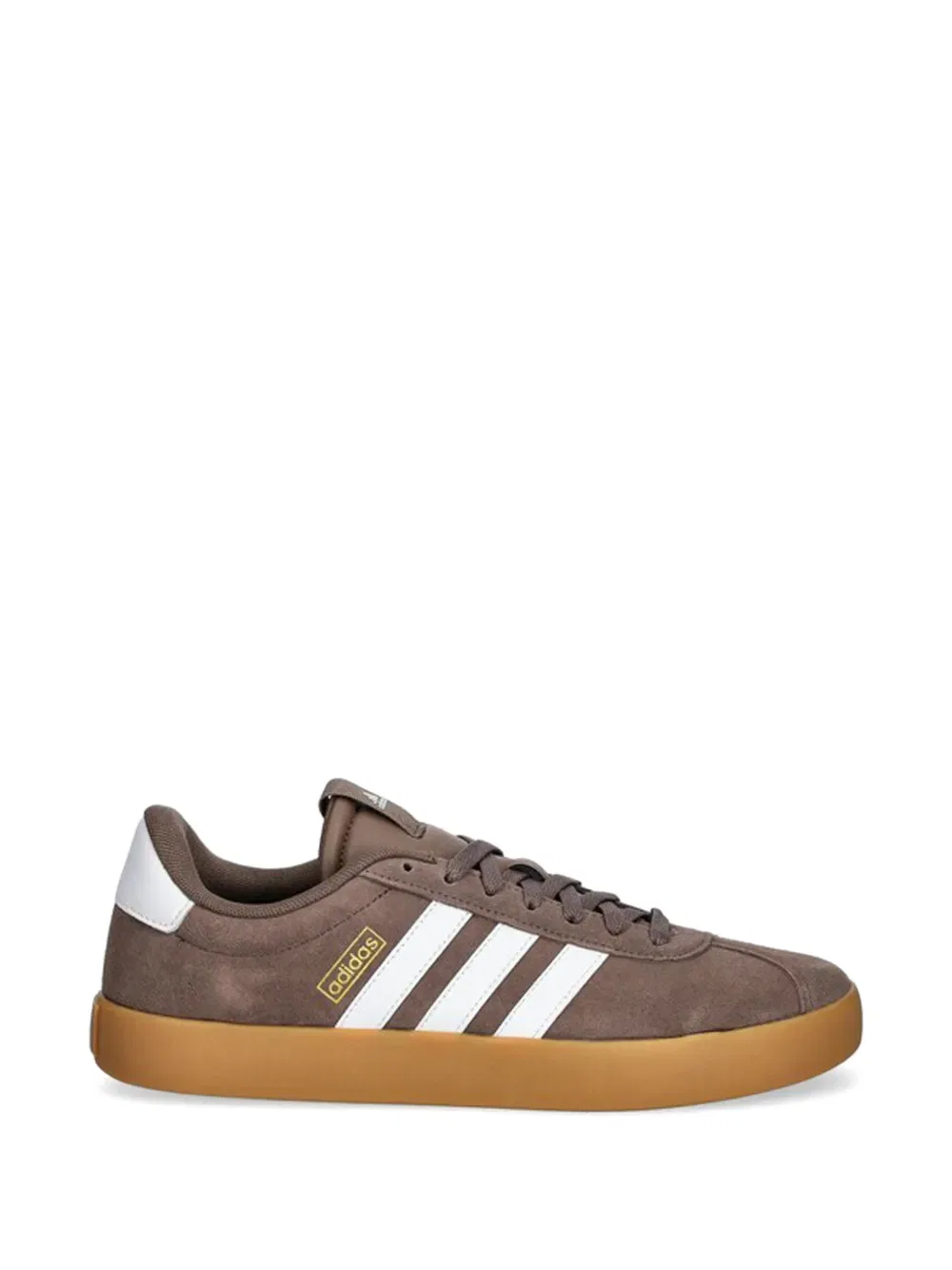 Кроссовки на шнуровке с логотипом Adidas, коричневый