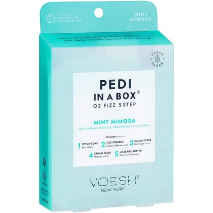 

Pedi In A Box 02 Fizz Intensive Foot Treatment Mintmosa Scent Voesh