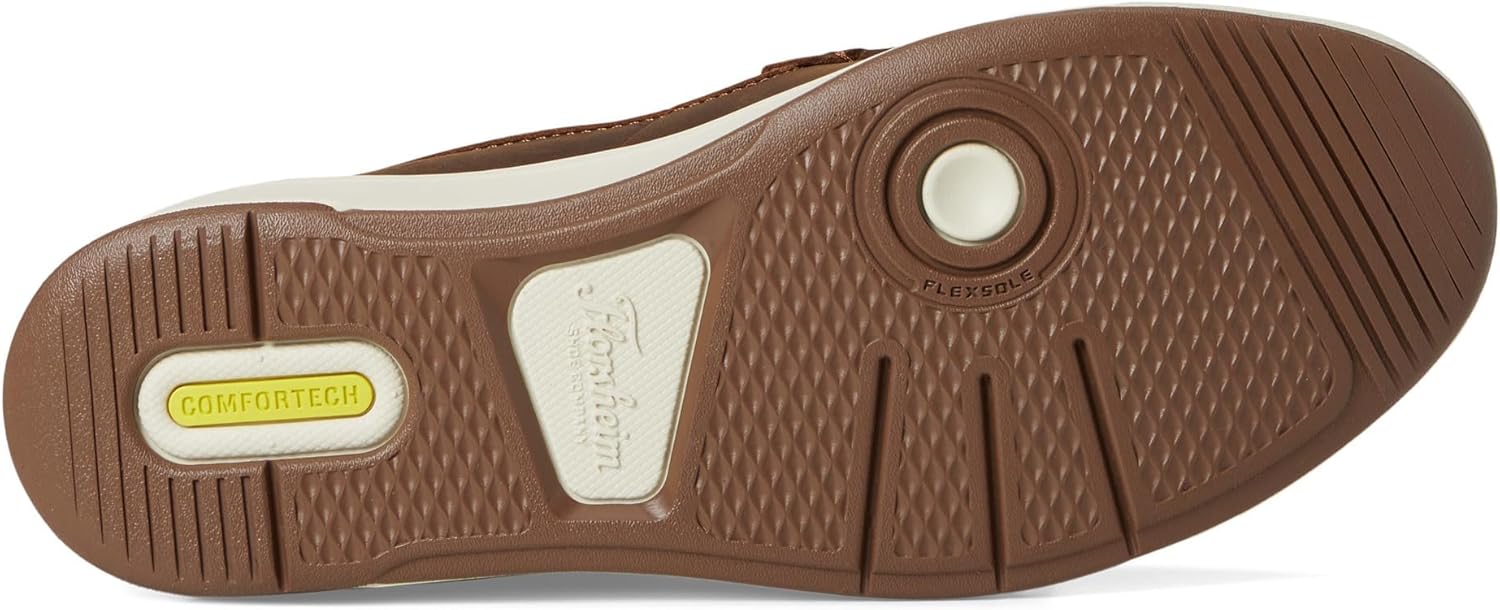 Мужские слипоны Florsheim, с перекрестным швом на носке, коричневый — фото 3