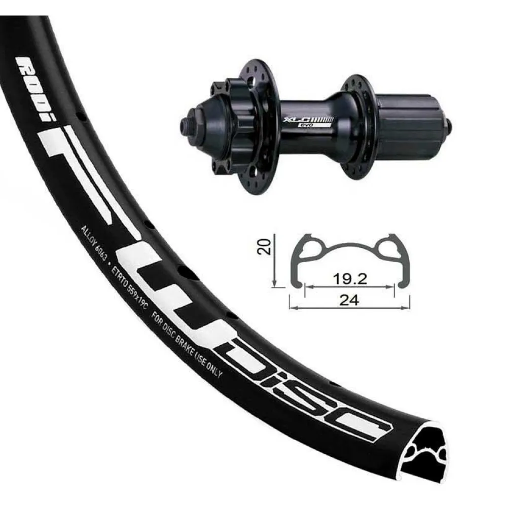 

Заднее колесо XLC Rodi A05 EVO 24´´ 6B Disc, черный