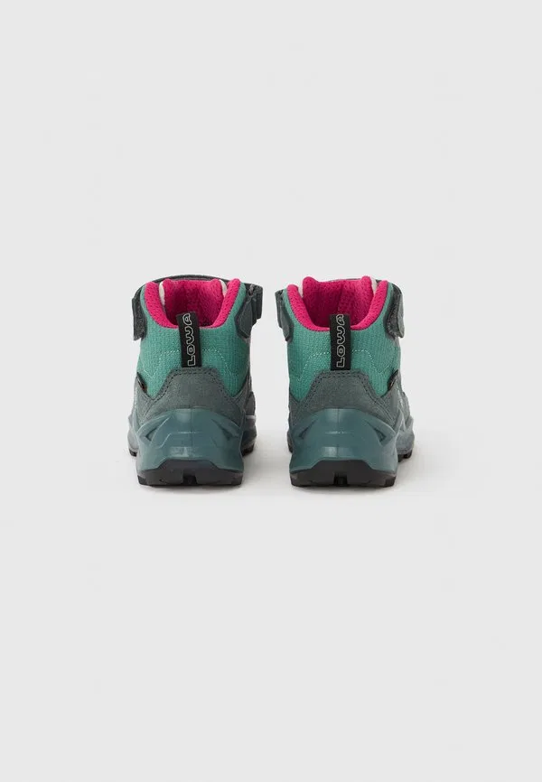 Ботинки для ходьбы maddox pro mid Lowa, Petrol/Pink — фото 3