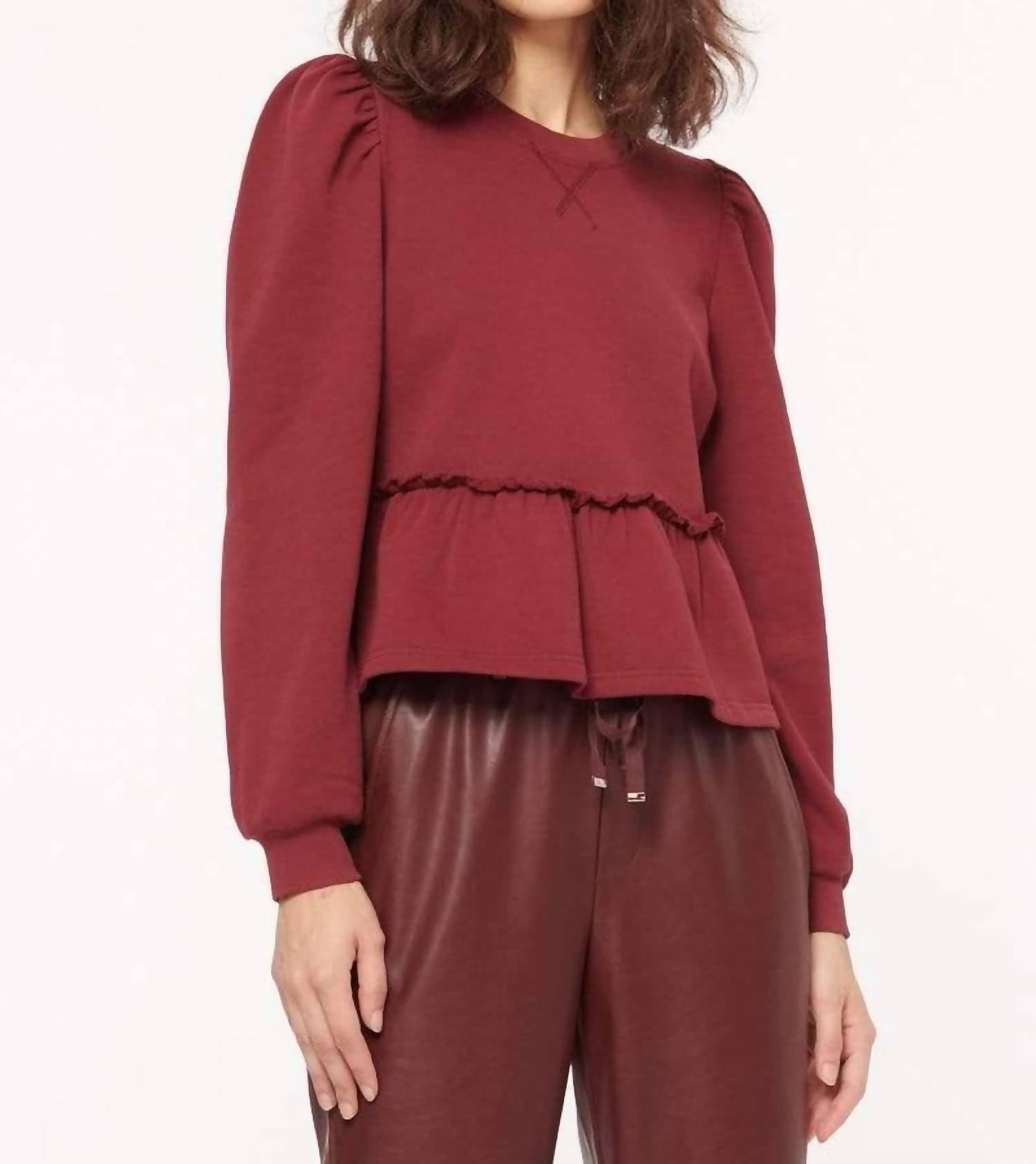 

Толстовка Lyra цвета смородины Cami NYC, цвет currant