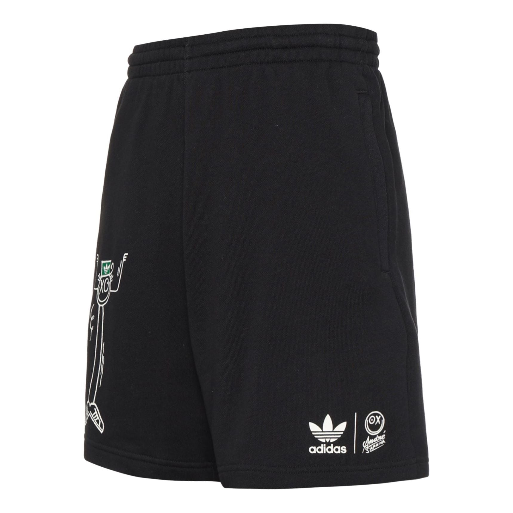 

Шорты Men's adidas originals Cartoon Printing Straight Shorts Black HR7111