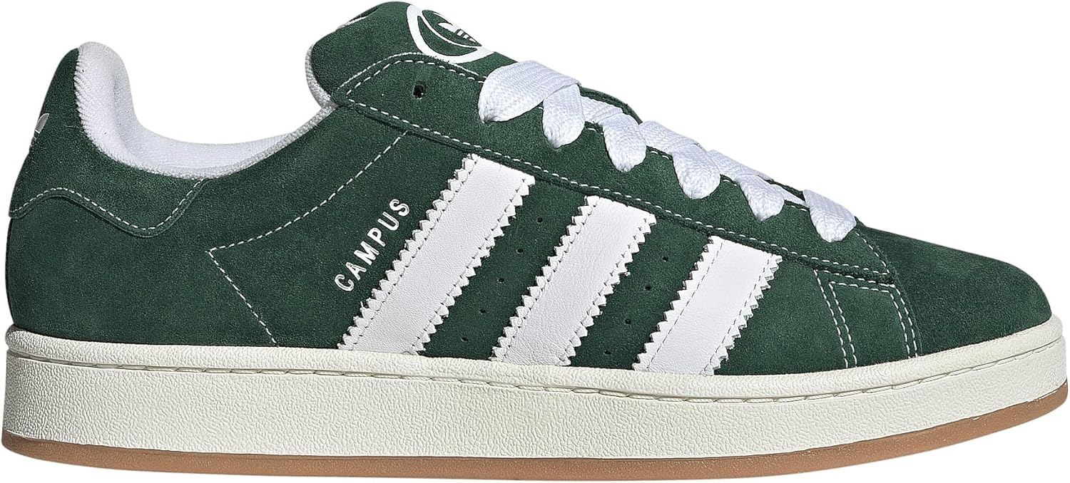 Мужские кроссовки adidas Originals Campus 00s, темно-зеленый/слоновая кость — фото 2