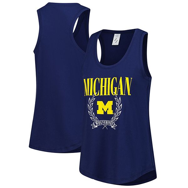 

Женский топ Michigan Wolverines повседневный navy Zoozatz