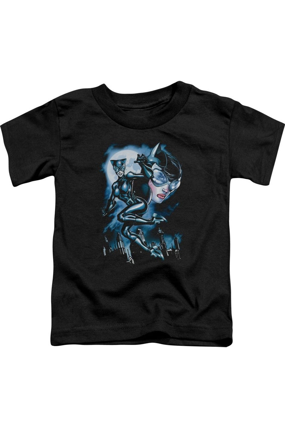 

Футболка с коротким рукавом для малышей Batman Moonlight Cat Gildan, черный