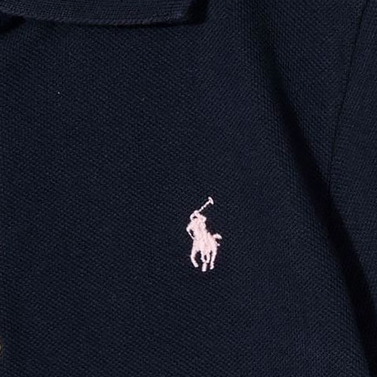 Детская поло Ralph Lauren темно-синяя — фото 4
