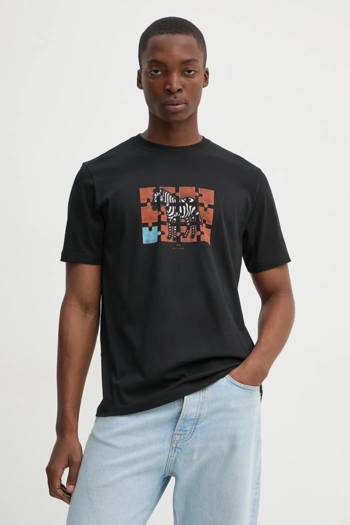 

Хлопковая футболка PS Paul Smith, черный
