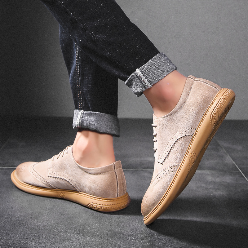 Dunnu Мужские повседневные кеды Nike Low Top черные с песочным оттенком, цвет Sand — фото 4