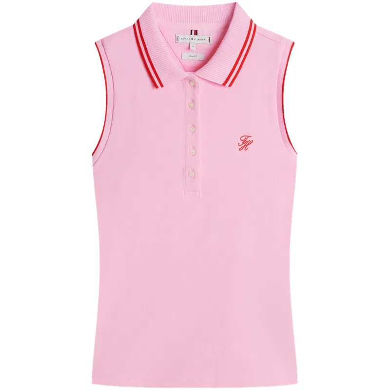 Женское поло Tommy Hilfiger, Pink TOL
