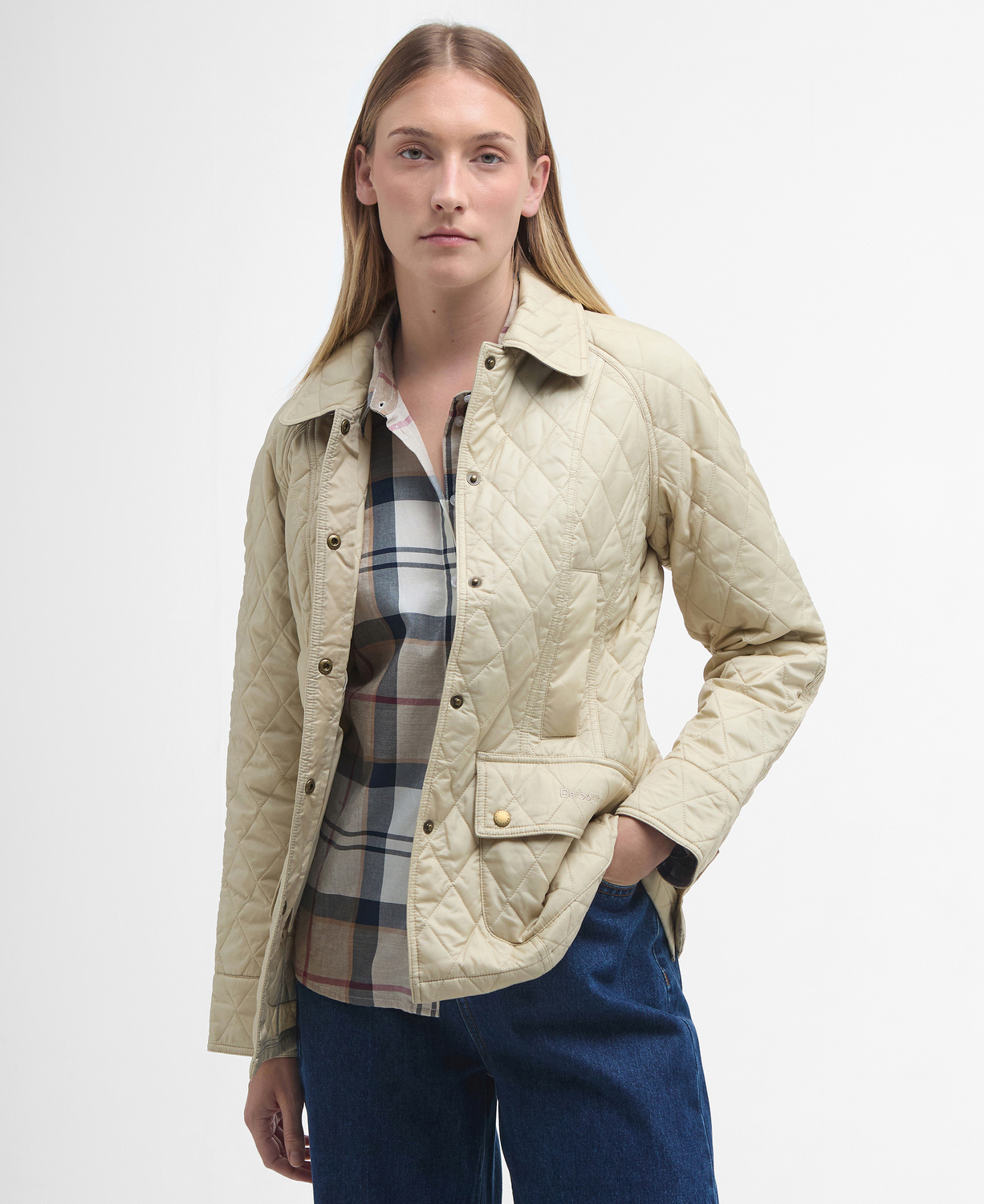 

Стеганая куртка Barbour Summer Beadnell, Pearl