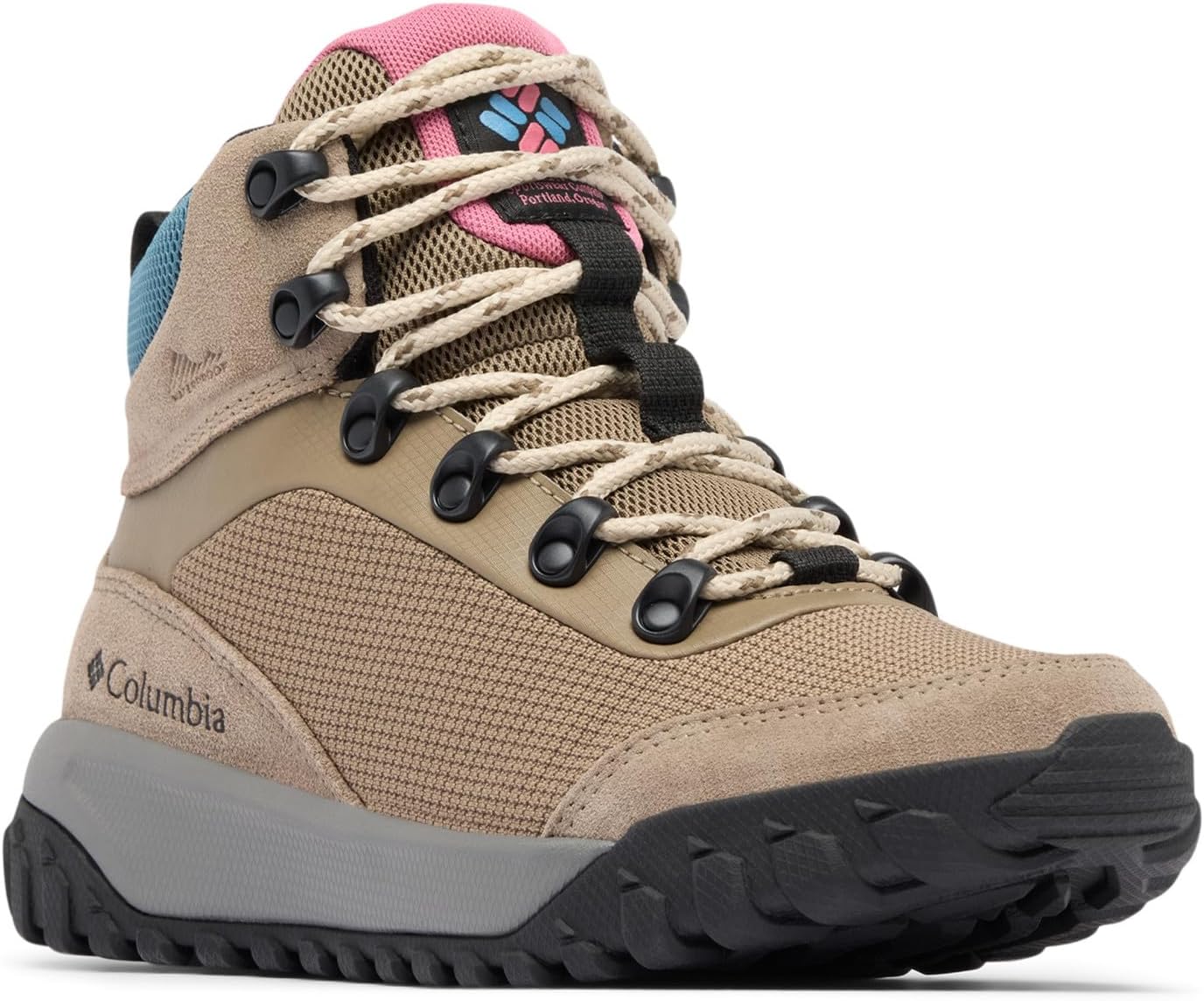 

Columbia Women's Burnsider водонепроницаемые треккинговые ботинки, Wet Sand/Rosette