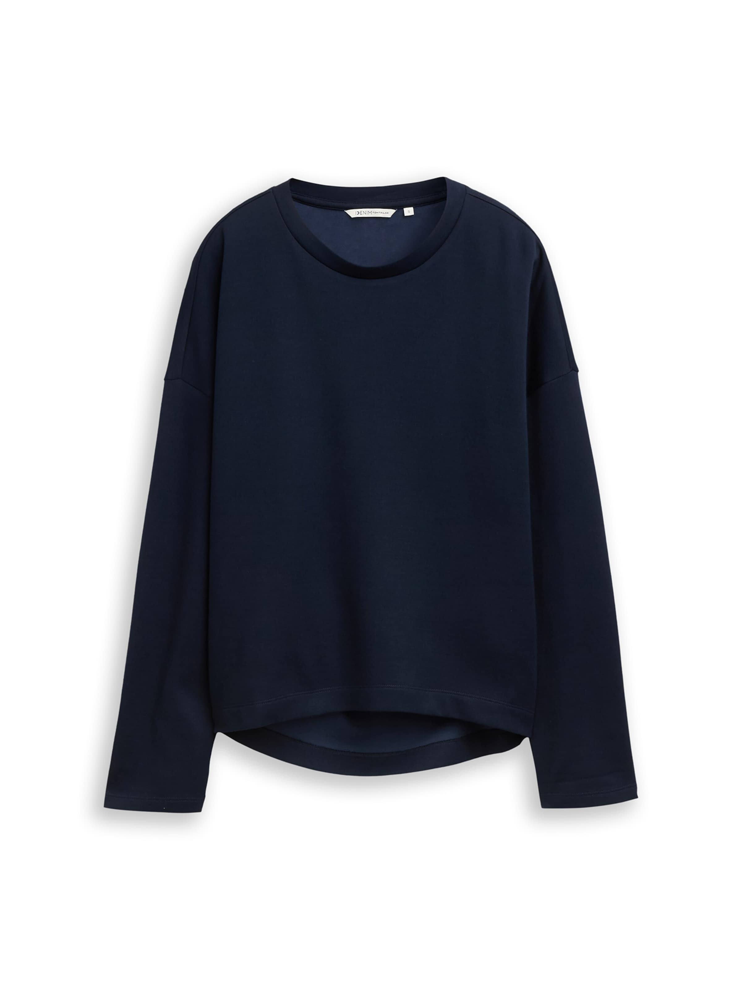 

TOM TAILOR DENIM Лонгслив в темно-синем цвете