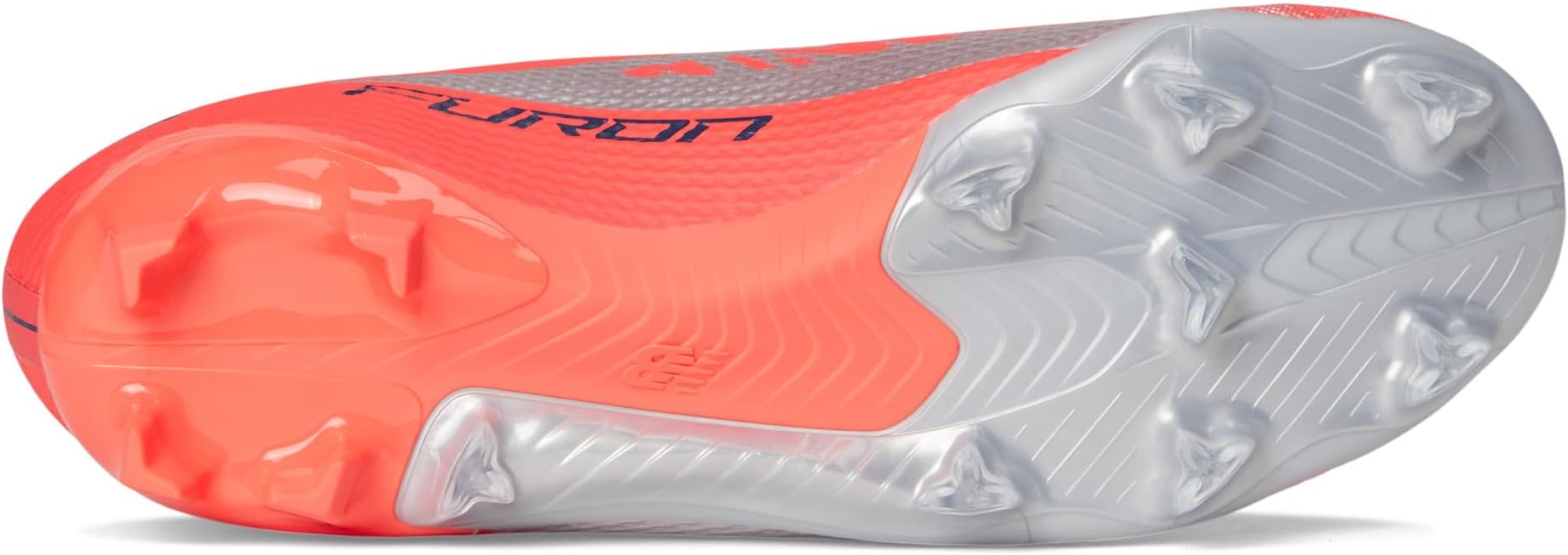 Кроссовки New Balance Furon Team FG V8 Soccer Cleats, цвет Energy Red/NB Navy/Light Cyclone — фото 3